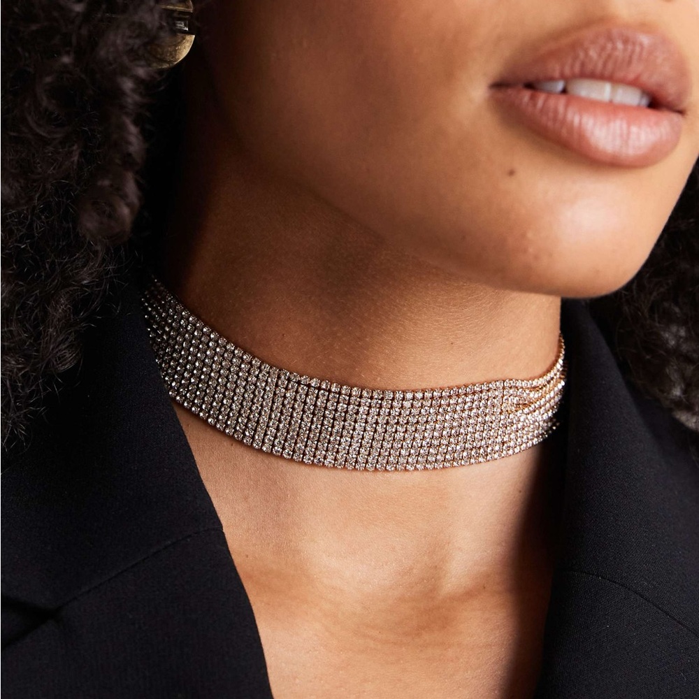 Rhinestone Choker Necklace 🧚🏼‍♀️✨